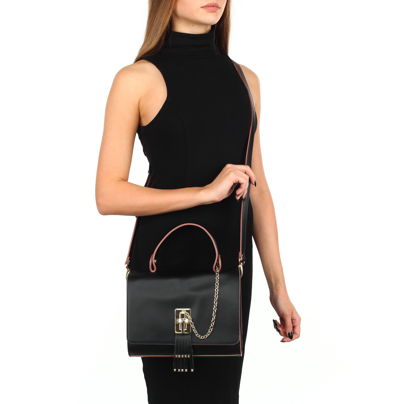 Сумочка-сэтчел из гладкой кожи Roberta Gandolfi Risotto