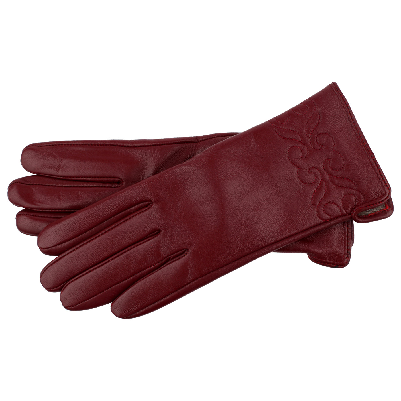 Бордовые перчатки Aurelli 