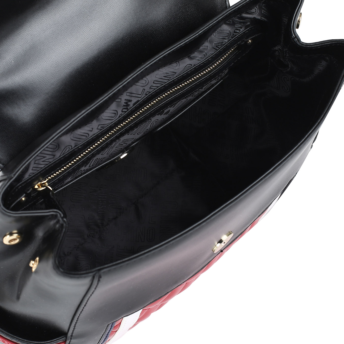 Стеганый рюкзак Love Moschino Striped Quilted