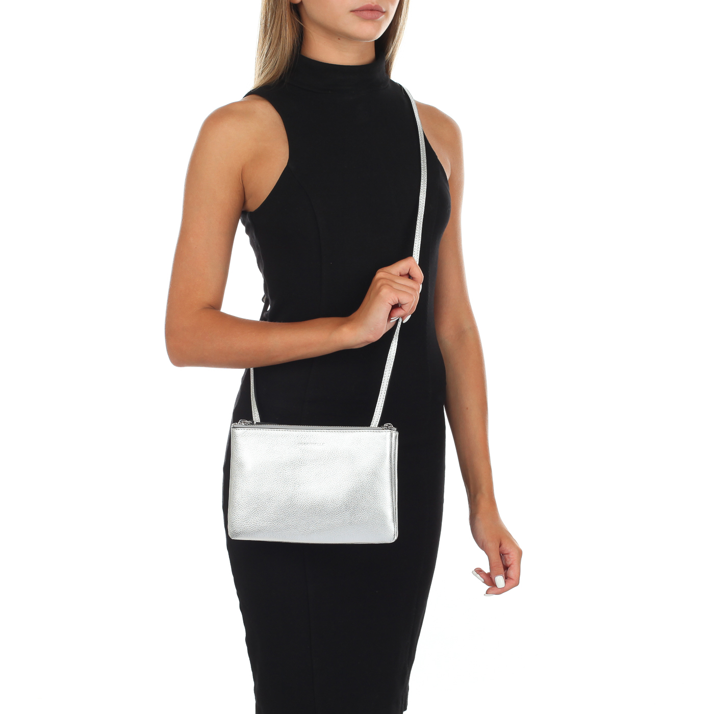 Кожаная сумочка с двумя отделами Coccinelle Coralie