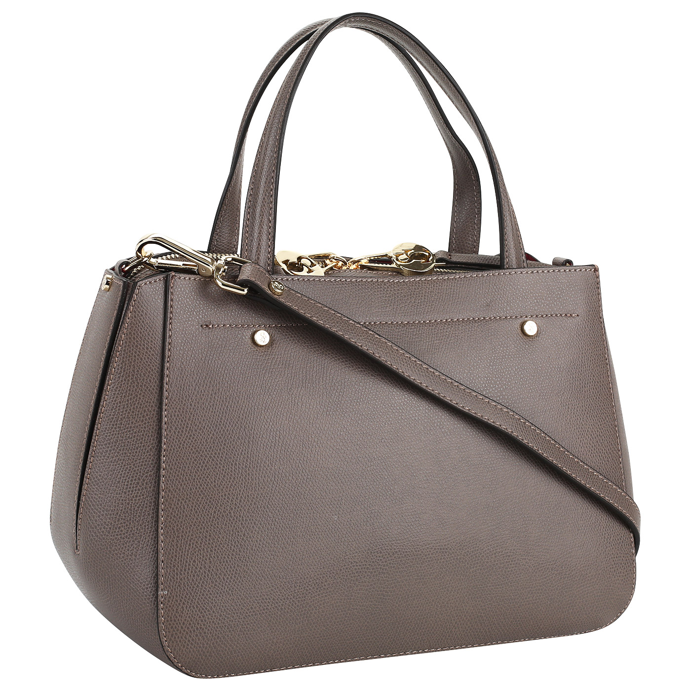 Кожаная сумка с замшевыми вставками Carlo Salvatelli Lord