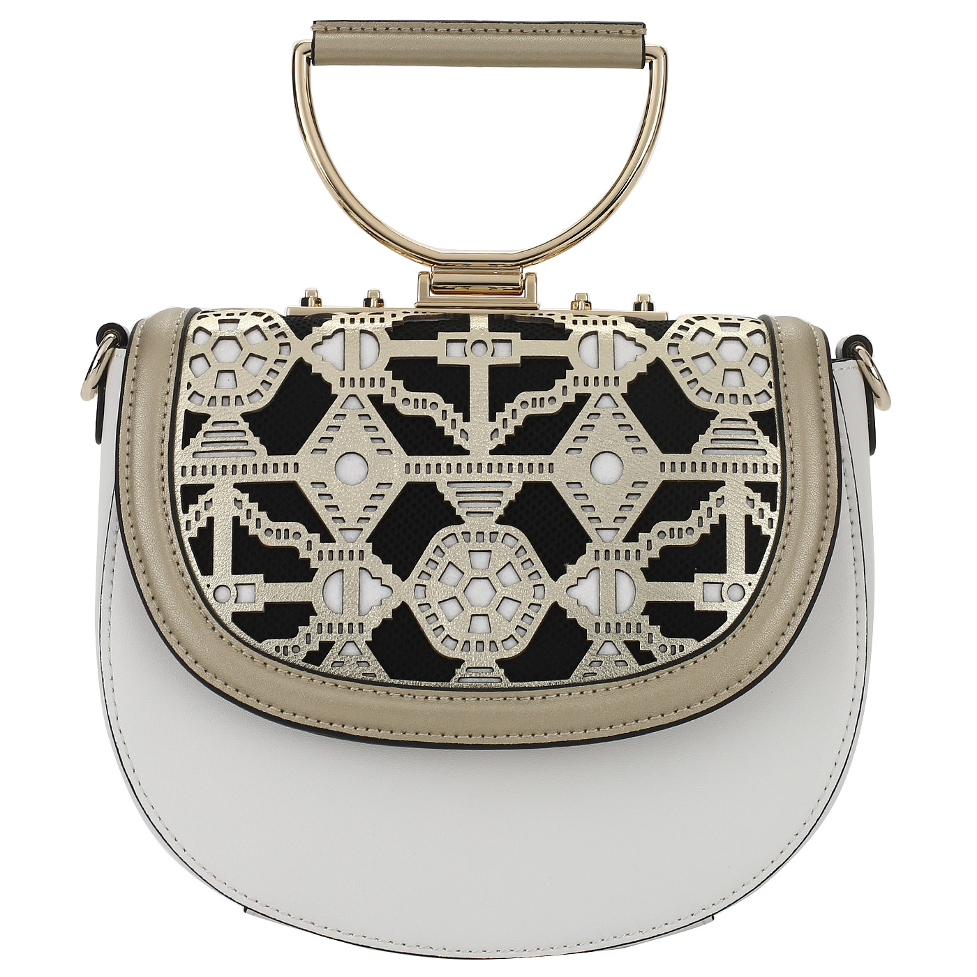 Cromia Кожаная сумочка с откидным клапаном