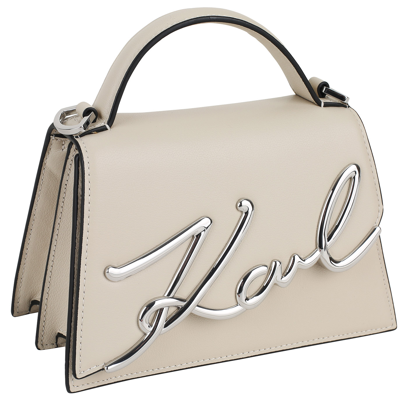 Кожаная сумка Karl Lagerfeld Signature