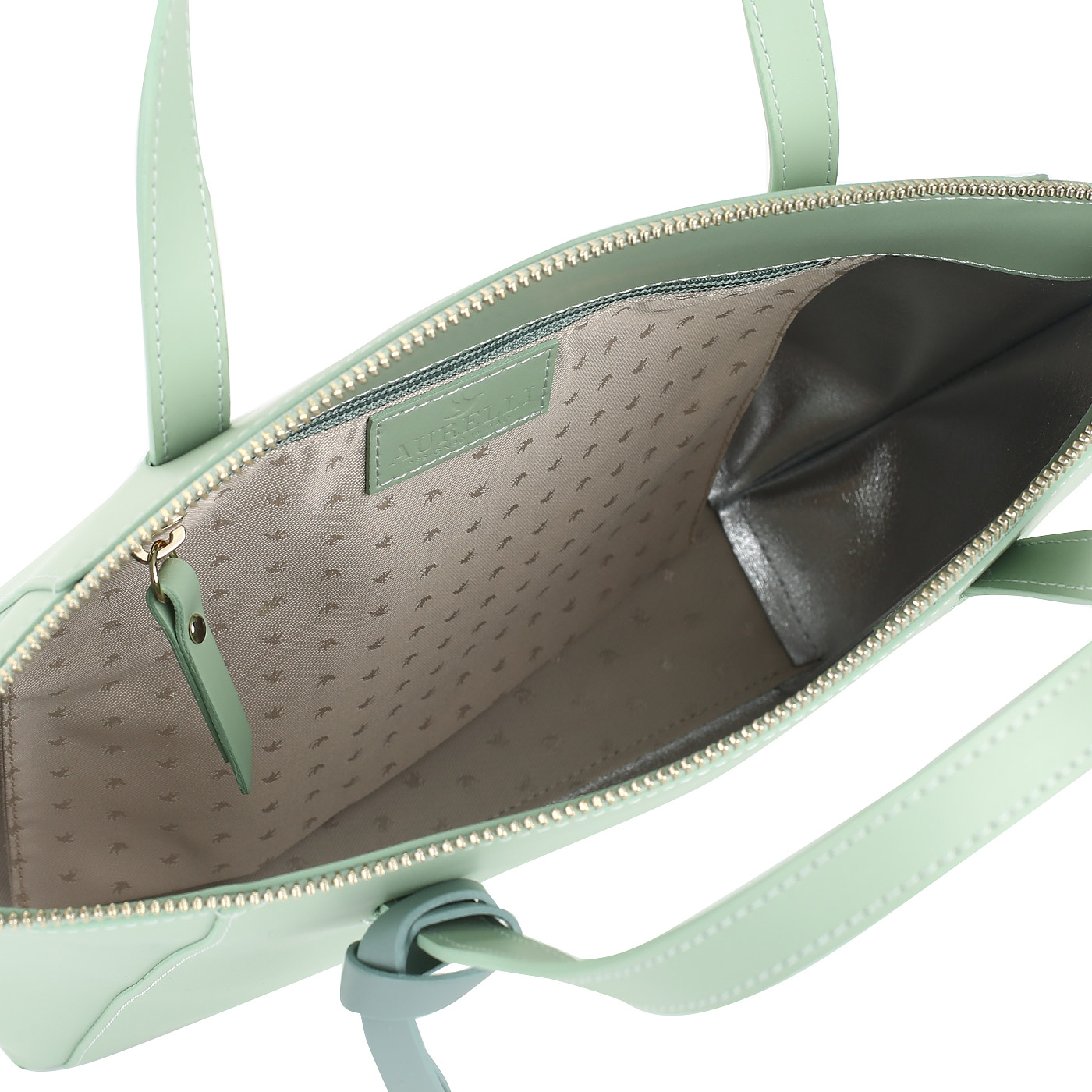 Сумка из зеленой кожи Aurelli 