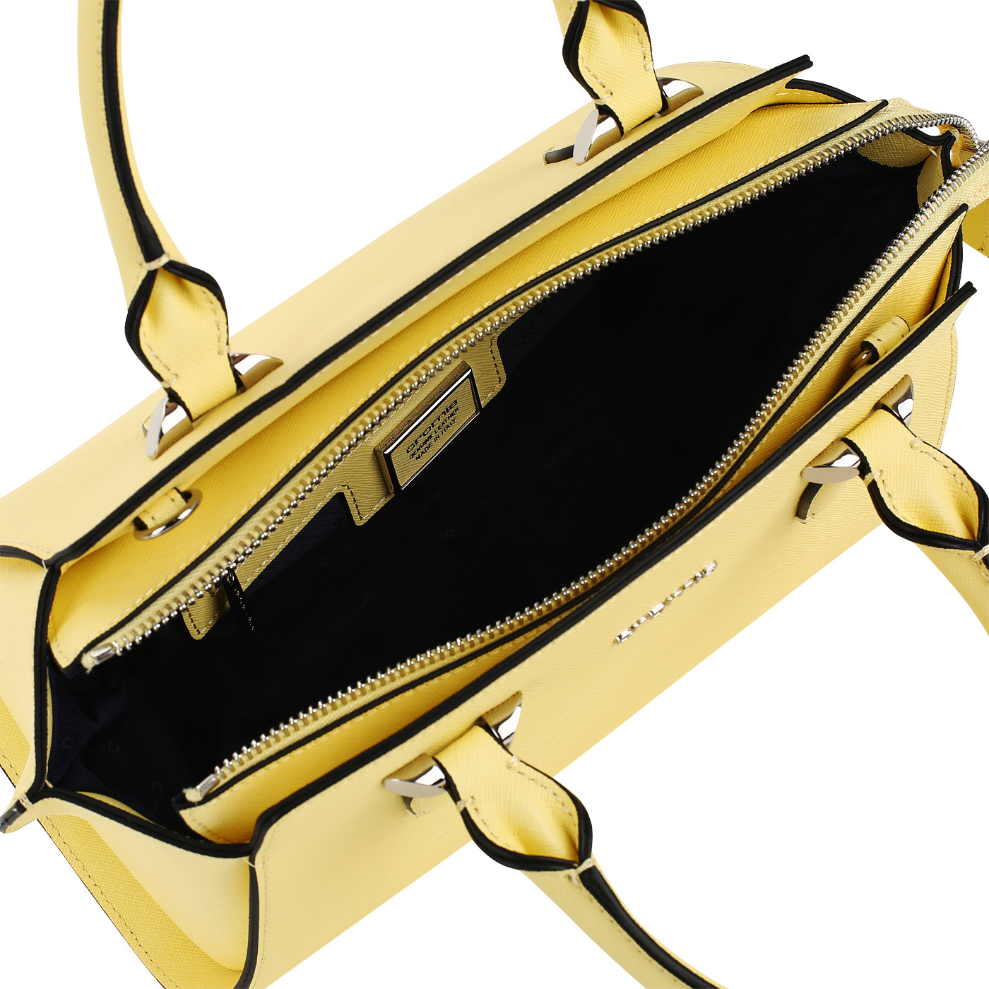 Сафьяновая сумка-трапеция Cromia Perla