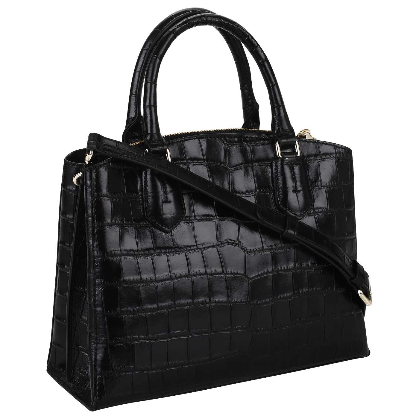 Сумка с крокодиловой отделкой DKNY Noho