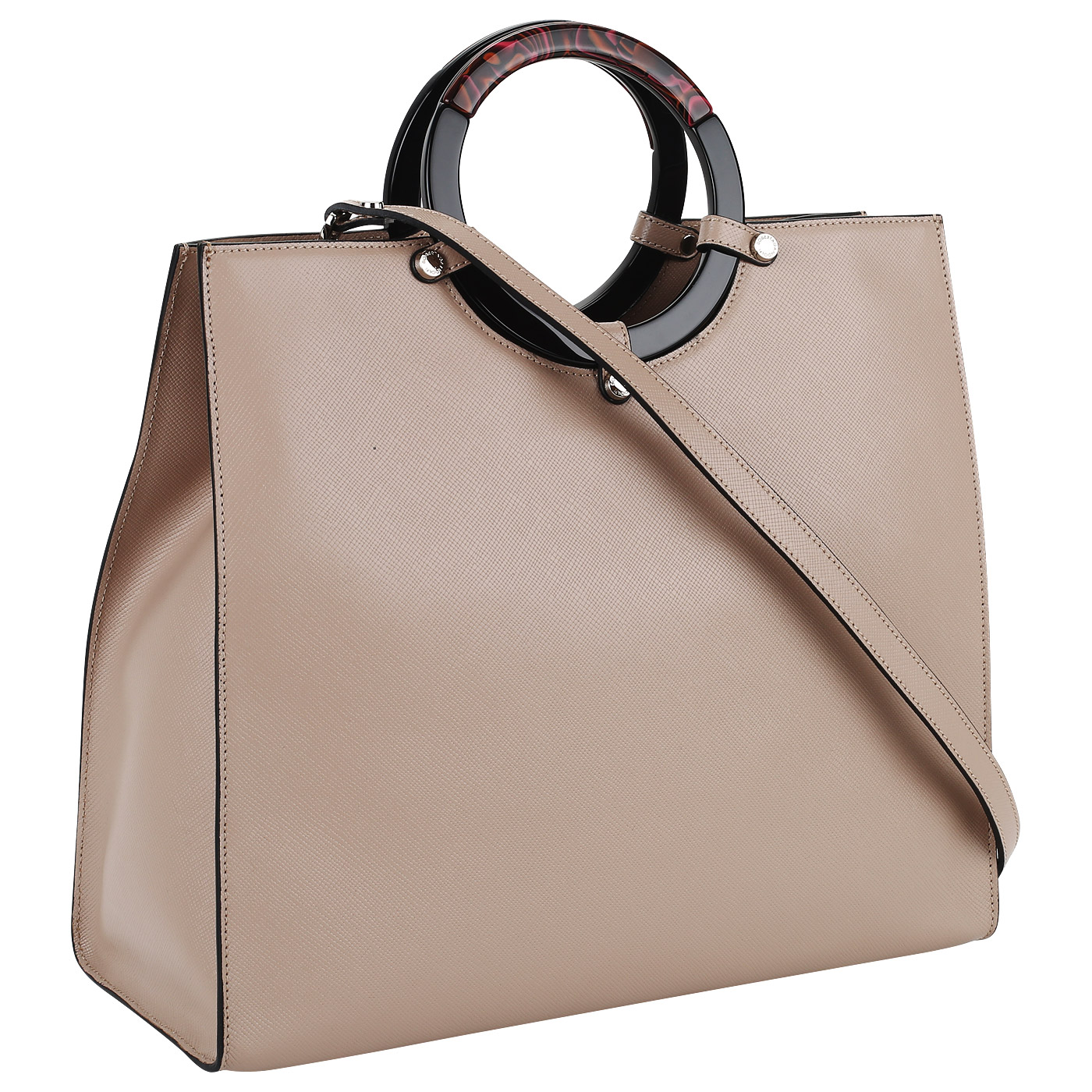 Тисненая кожаная сумка Roberta Gandolfi Ischia