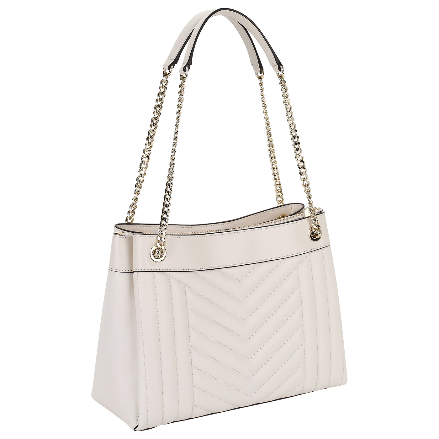 Кремовая сумка с тремя отделами Michael Kors Susannah