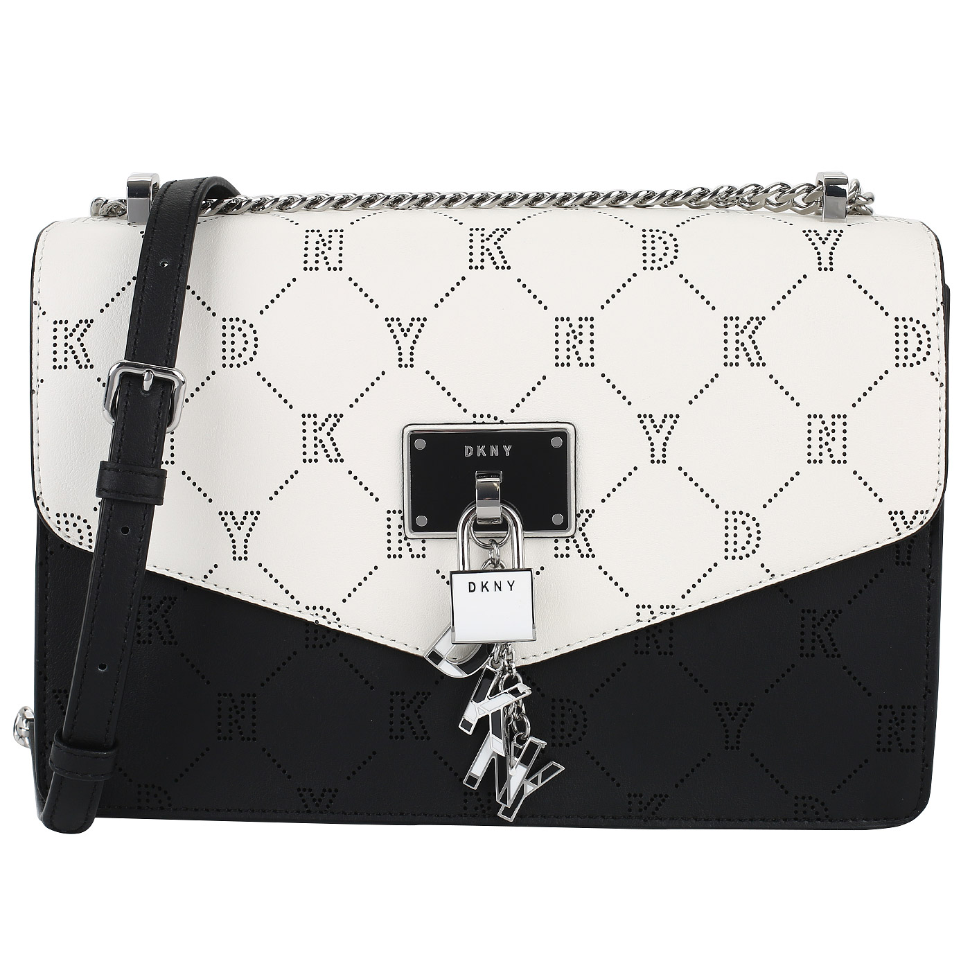 DKNY Кожаная сумка с перфорацией