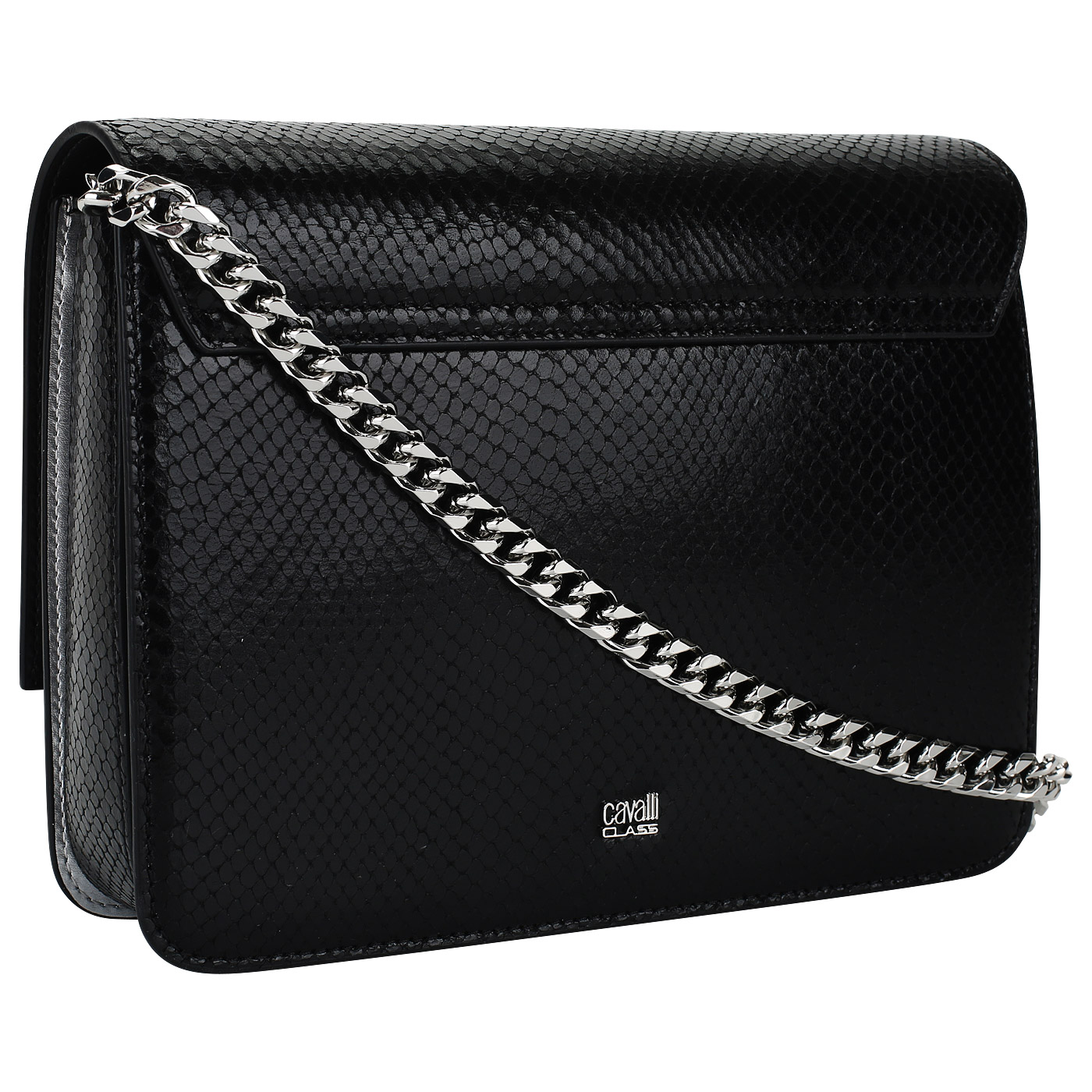 Женская сумочка с отделкой под кожу питона Cavalli Class Milano Rmx