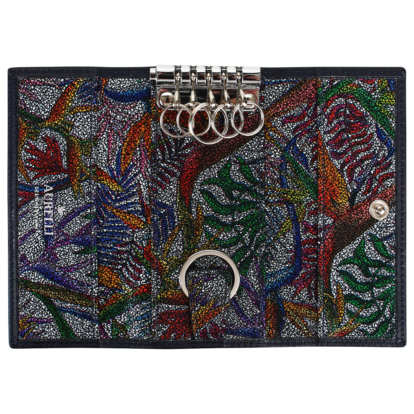 Ключница из гладкой кожи Aurelli Luna tropico