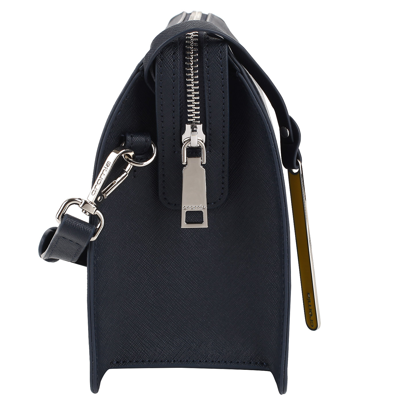 Синяя сафьяновая сумочка Cromia Perla