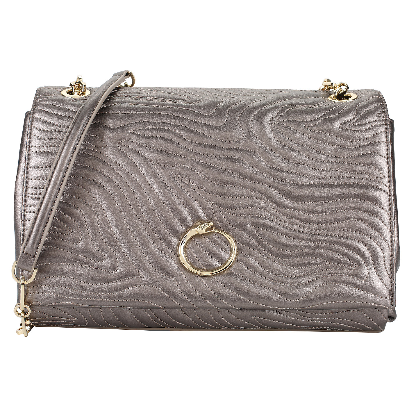 Cavalli Class Стеганая сумка с откидным клапаном