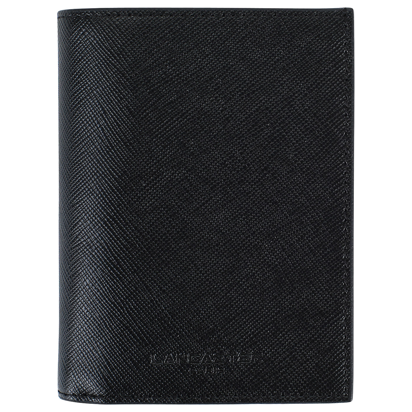 Lancaster Мужское портмоне из черного натурального сафьяна