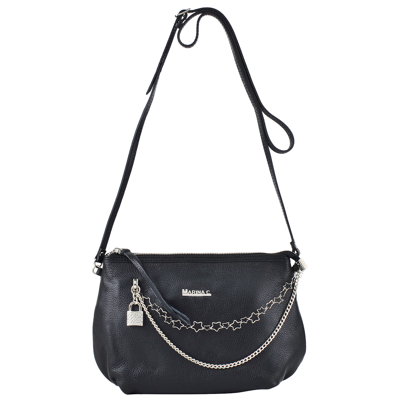 Marina Creazioni Женская кожаная сумка через плечо