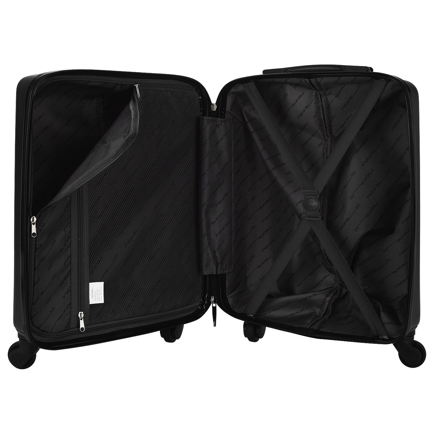 Чемодан маленький S из ABS-пластика с кодовым замком Teckel Crossway