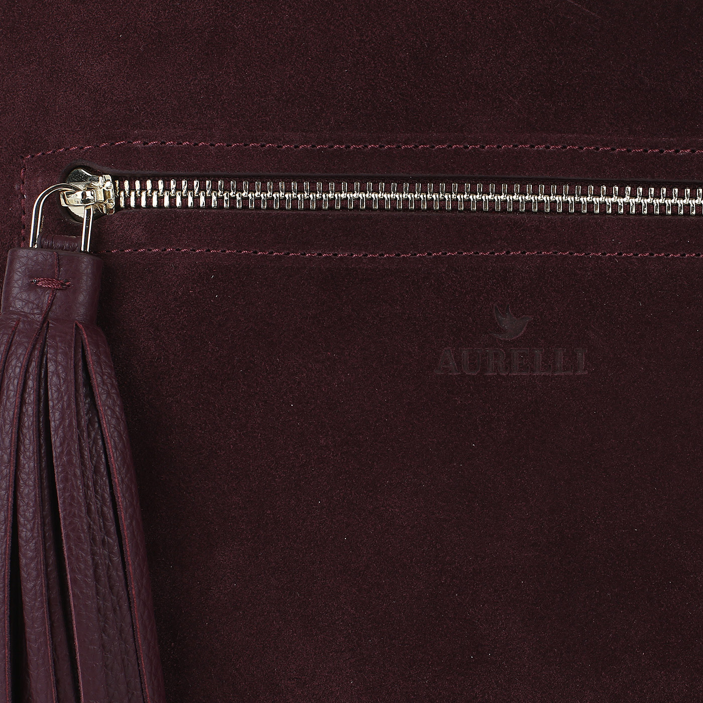 Рюкзак из кожи и замши Aurelli 