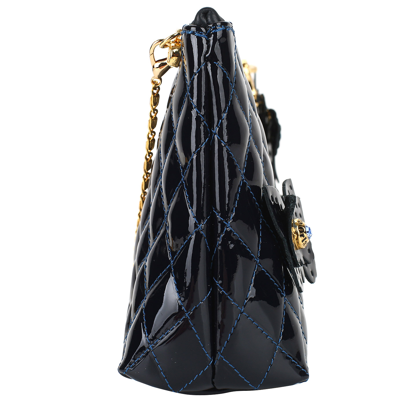 Стеганый клатч с декором Marino Orlandi 