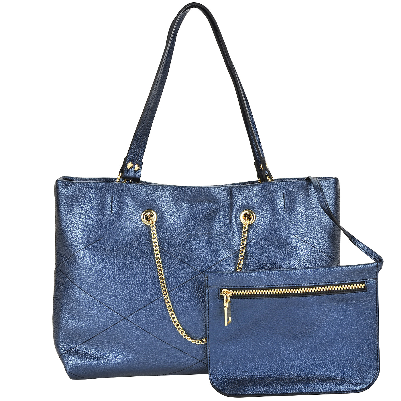 Вместительная женская сумка из натуральной кожи Chatte 