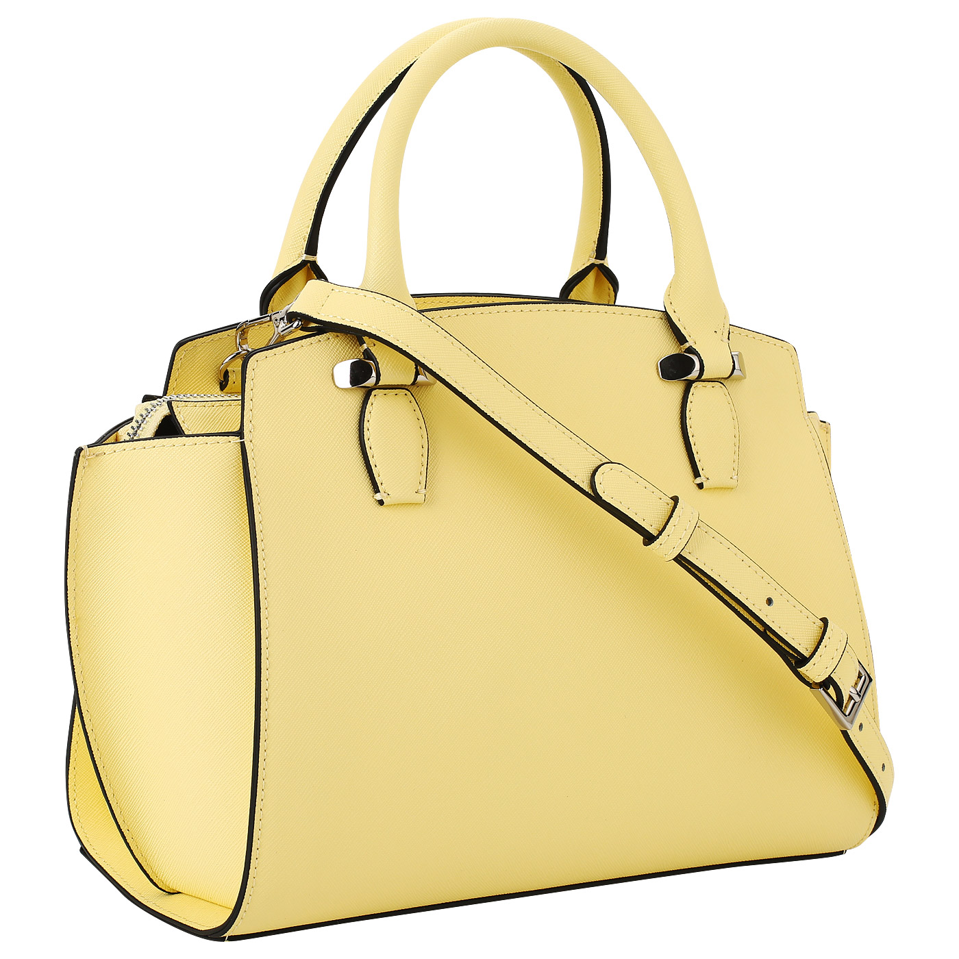 Сафьяновая сумка-трапеция Cromia Perla