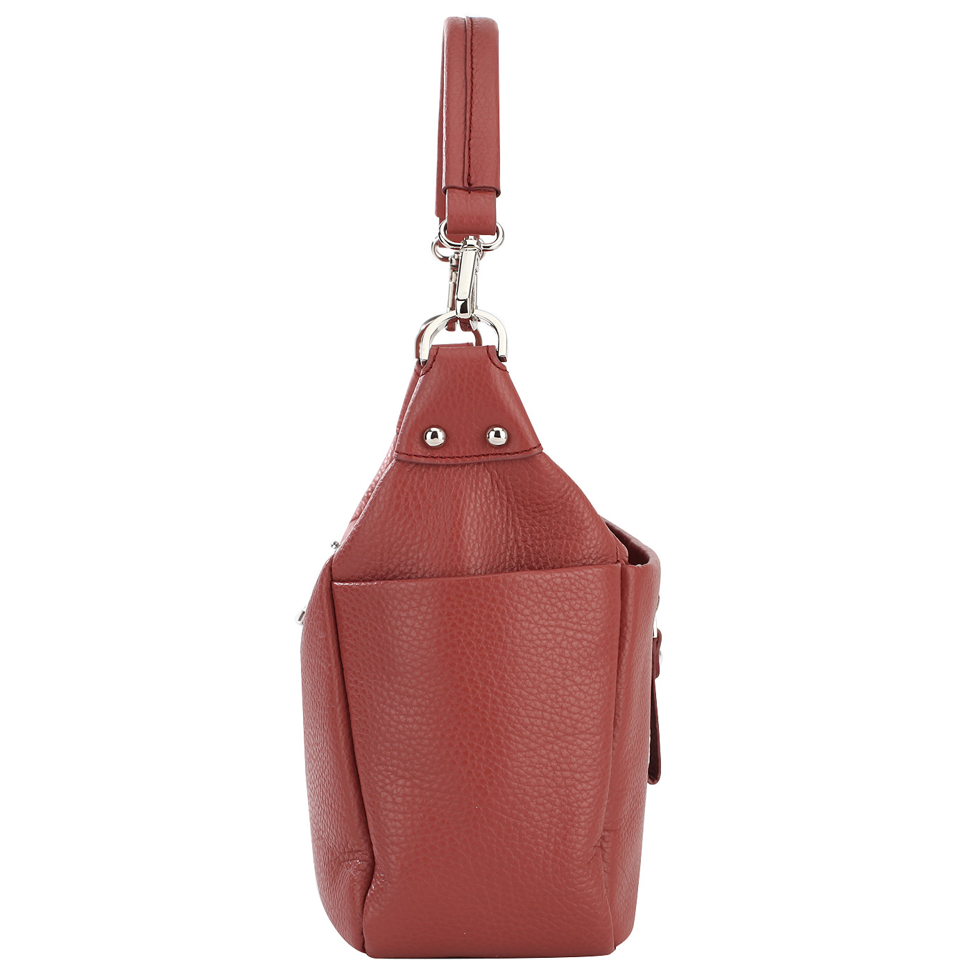 Красная кожаная сумка Chatte Marseille