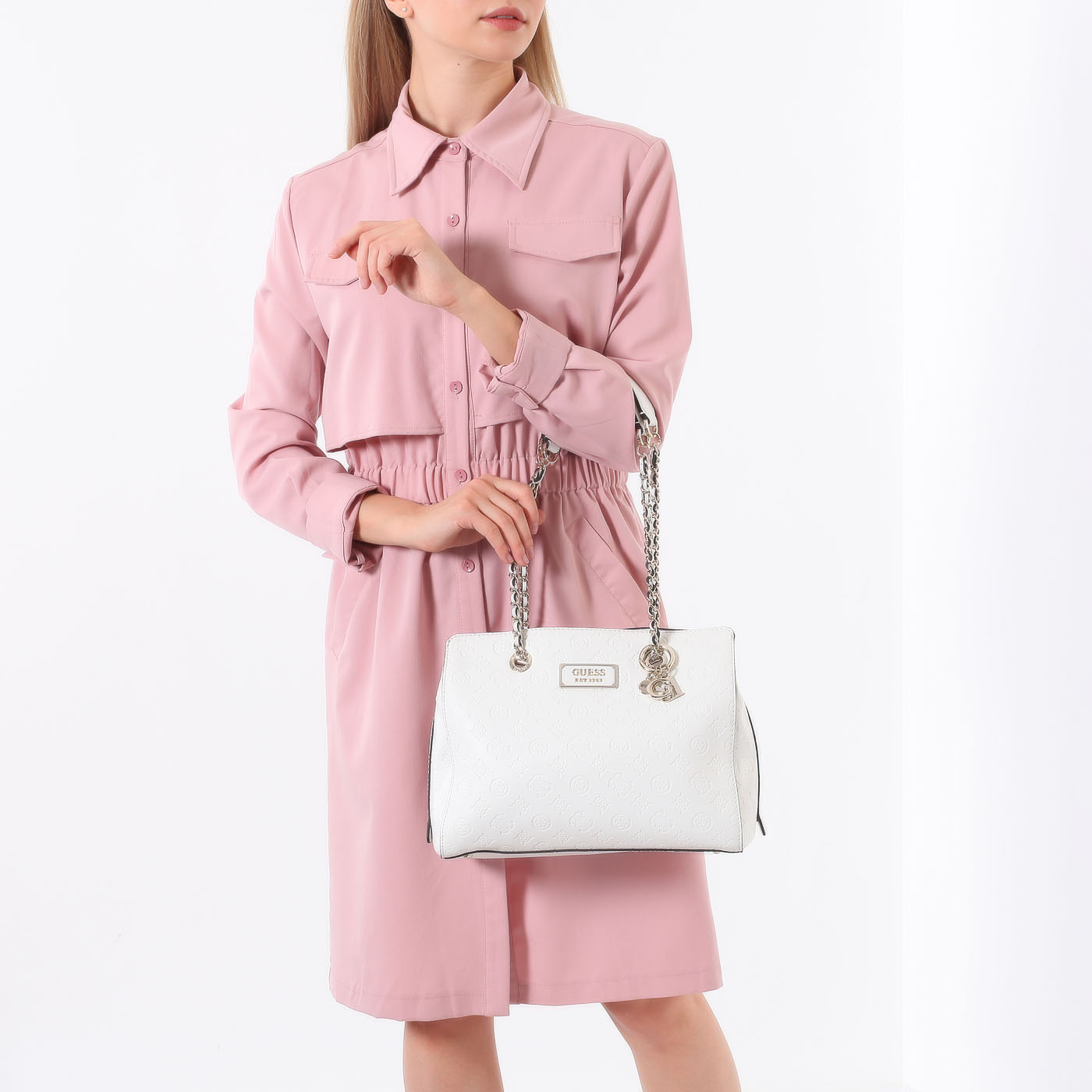 Сумка с тиснением Guess Logo Love