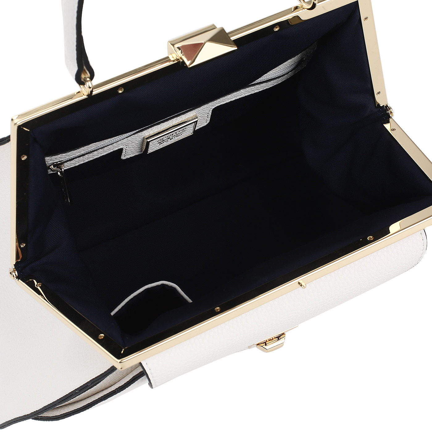 Сумка из белой кожи Cromia Mina