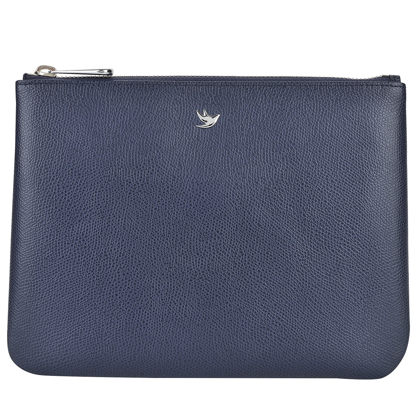 Aurelli Синяя женская косметичка из натуральной кожи