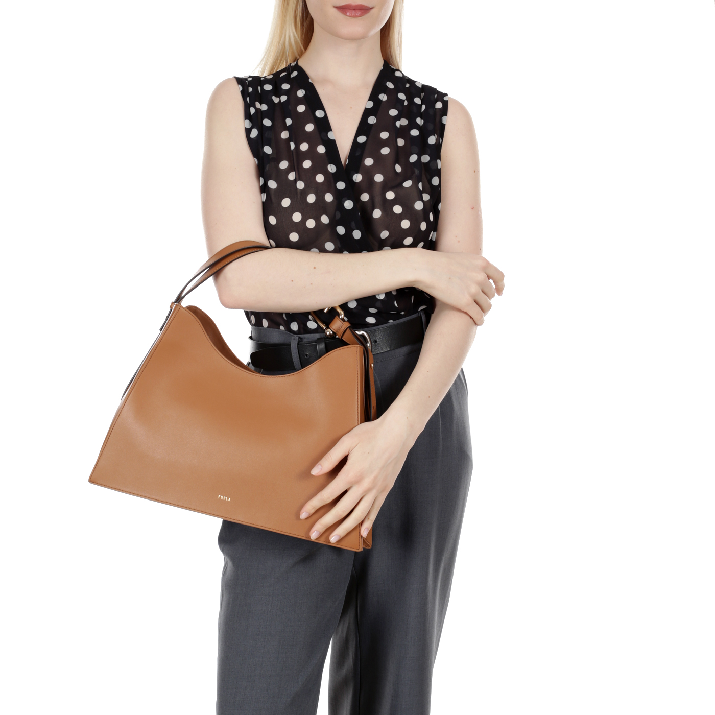 Кожаная сумка Furla Nuvola